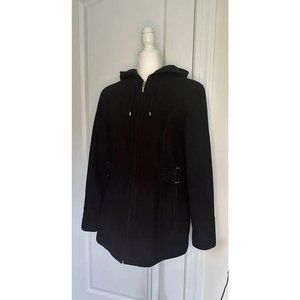 Fleet Street Ltd. Women Wool Blend Hooded Coat SzXL PreLoved Very Good Condition